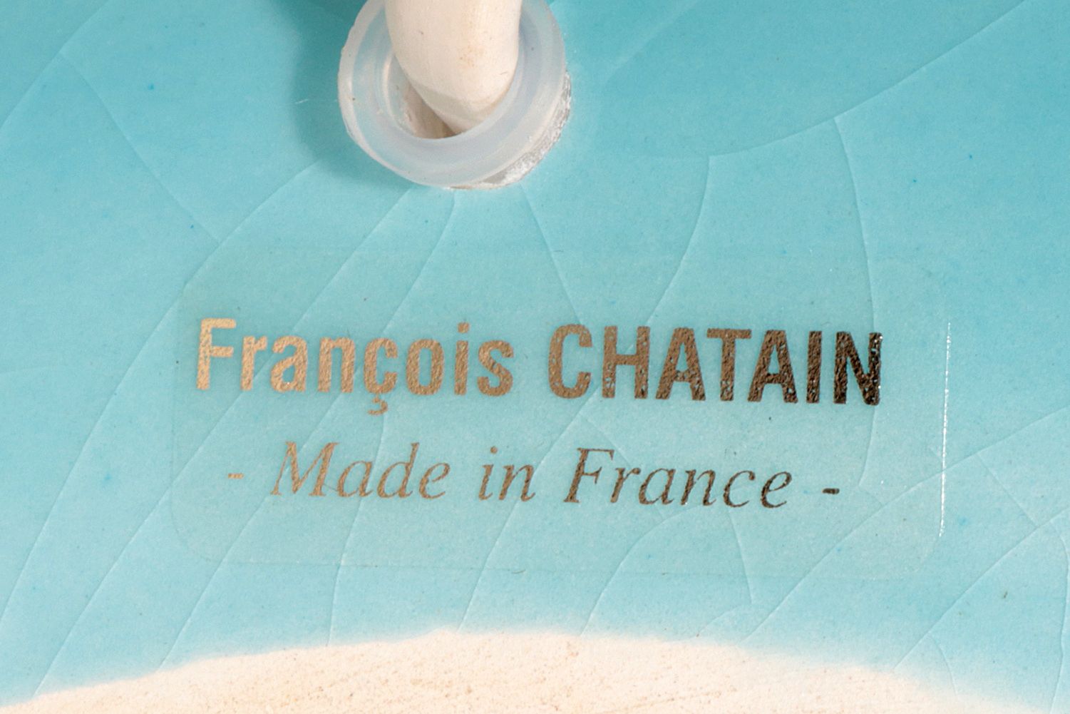 France Pebble Table Lamp By François Chatain, 1980s photo vinterior