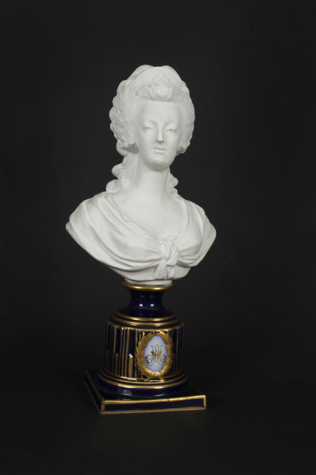 Antique Sevres  Bisque Porcelain Bust Marie Antoinette 19th C photo buy
