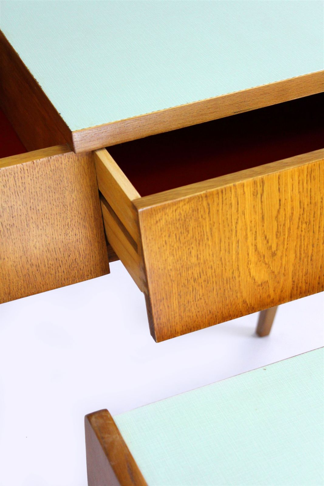 photo vinterior Restored Mid Century Nightstands With Dressing Table From Zapadoslovenske Zavody, 1960s, Set Of 3