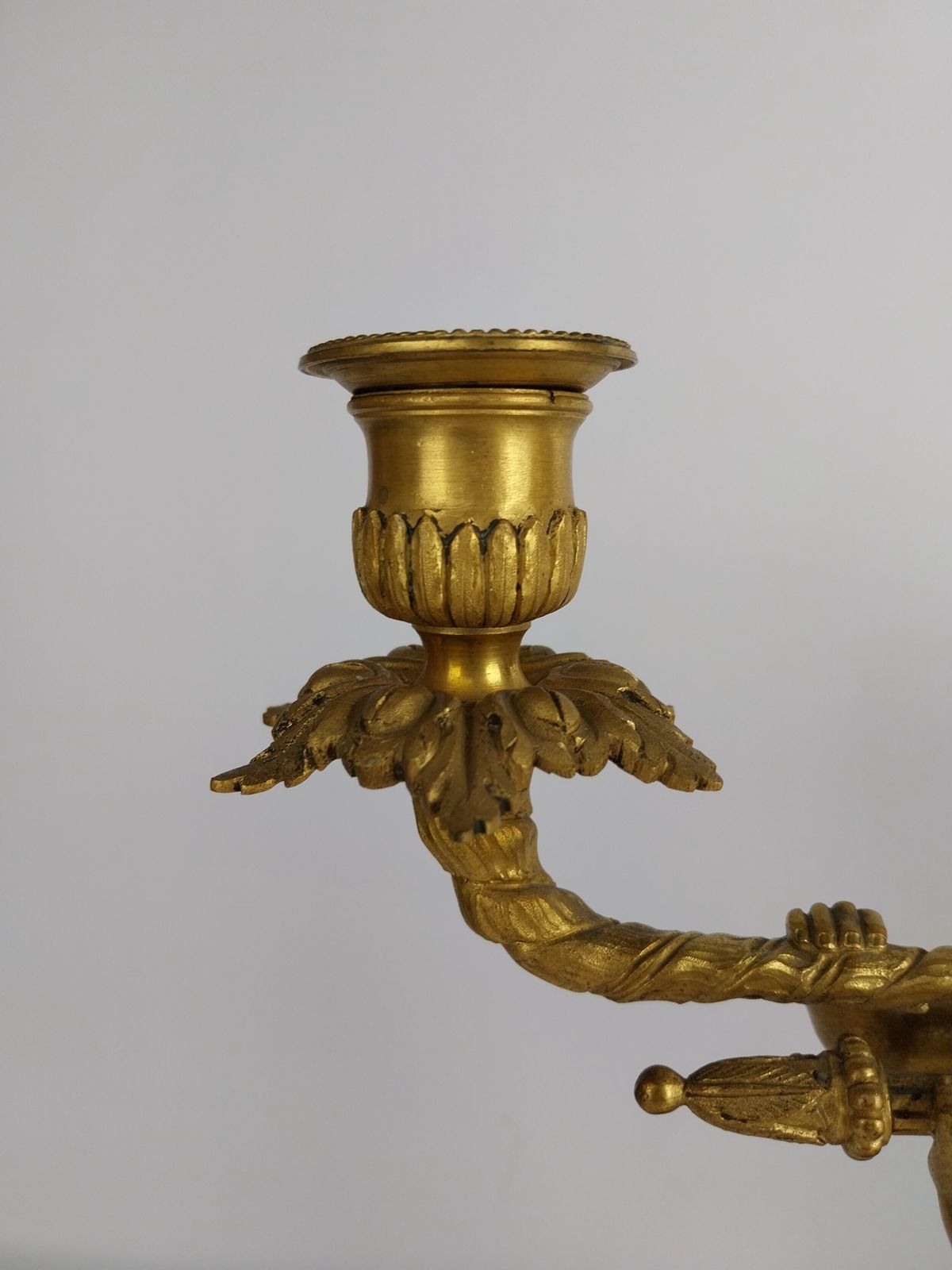 Pair Of Gilt Bronze Cherub Candlesticks photo buy