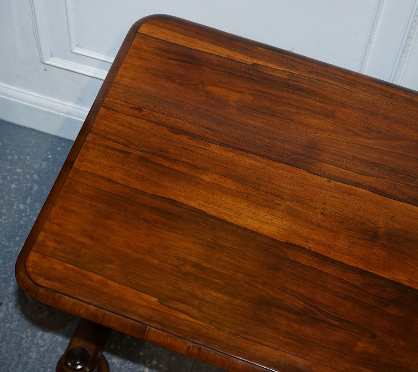 photo for sale Fully Restored Antique Early Victorian Hardwood Library Writing Table