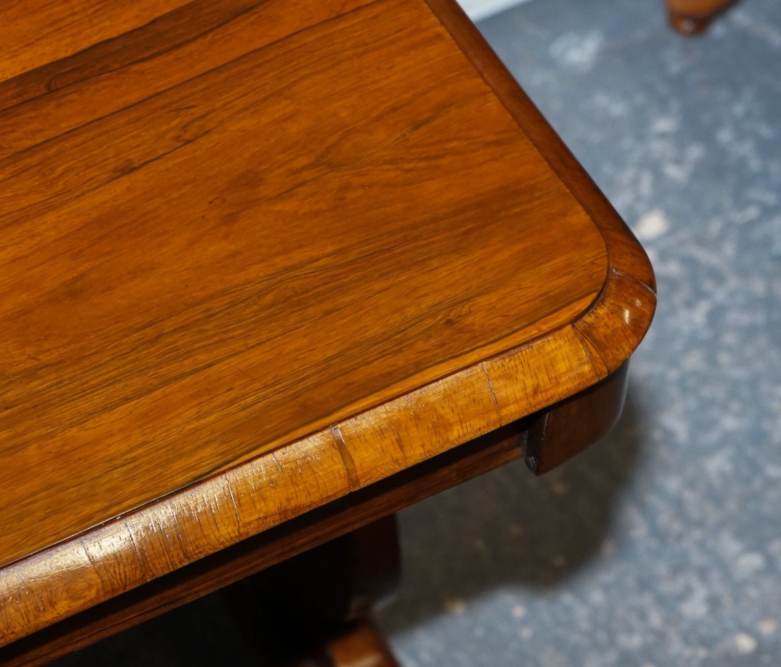 1950.0 Fully Restored Antique Early Victorian Hardwood Library Writing Table photo