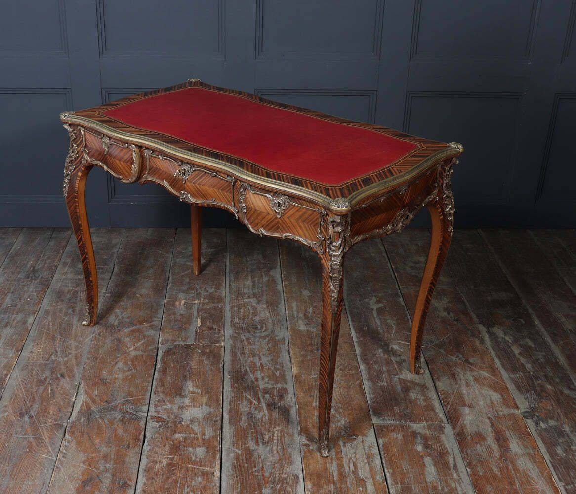 5800.0 Louis XV Style Kingwood & Ormolu Bureau Plat By Simon Loscertales photo