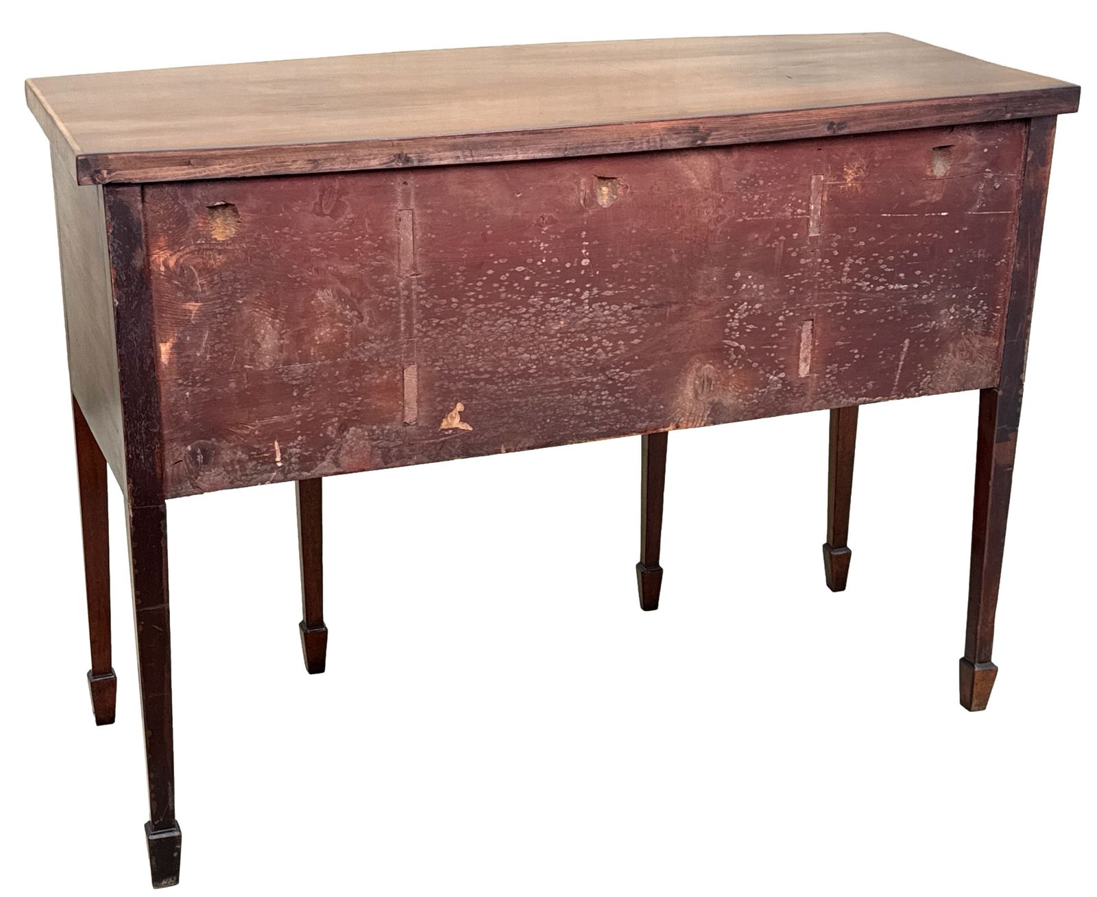 18th Century Georgian Mahogany Small Bowfront Sideboard (England, Circa 1780) photo vinterior
