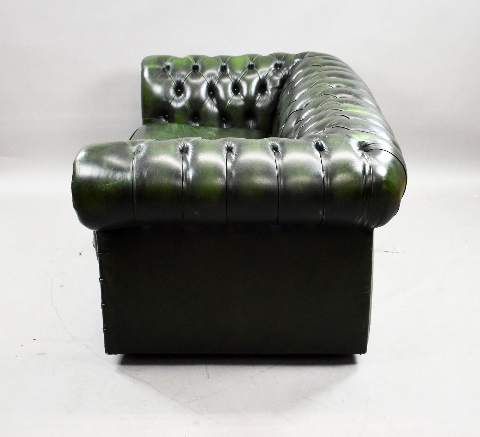 Green Leather Chesterfield photo for sale