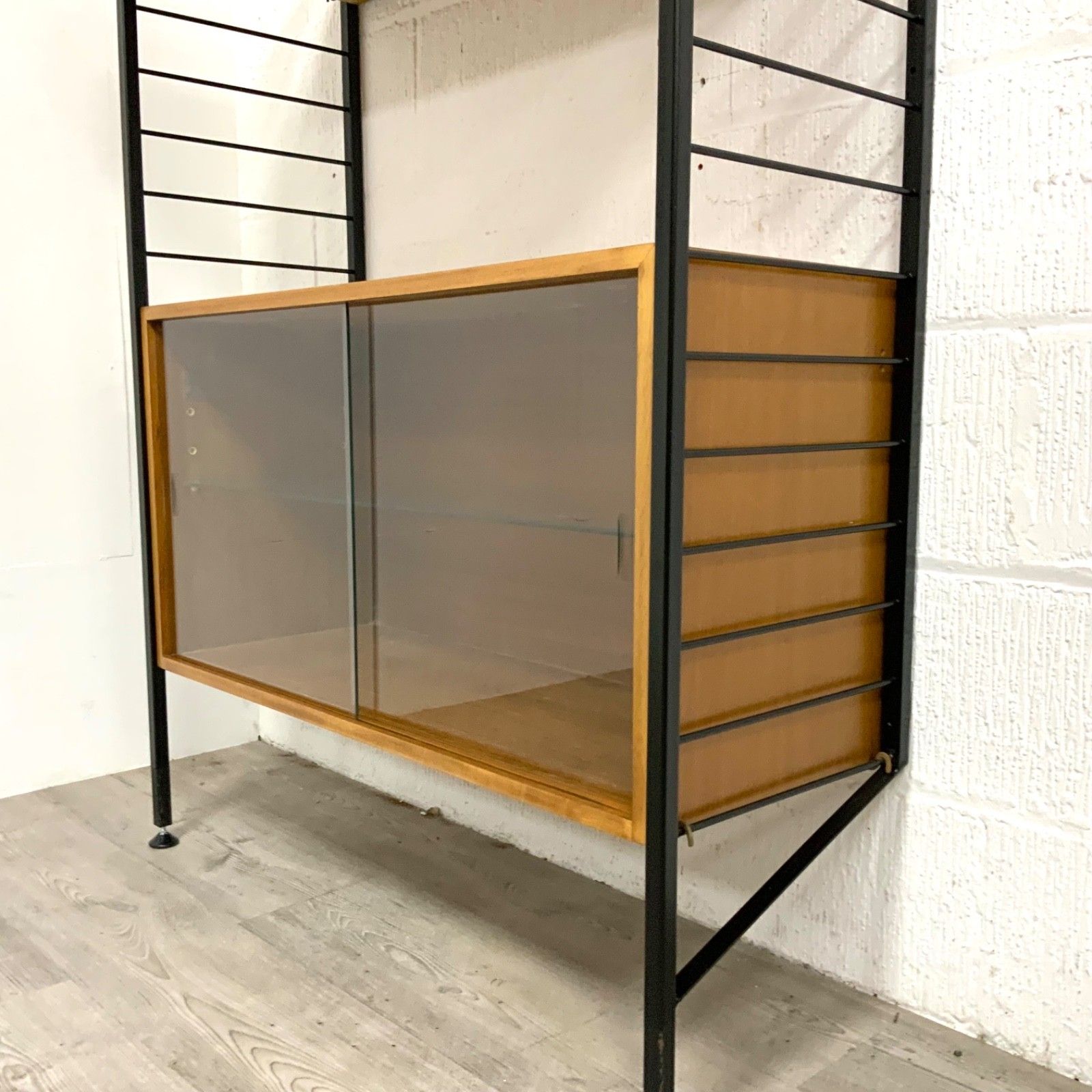 Vintage Staples Ladderax Modular Shelving Unit Cabinet Hifi Bookcase Teak 60s /7 photo buy