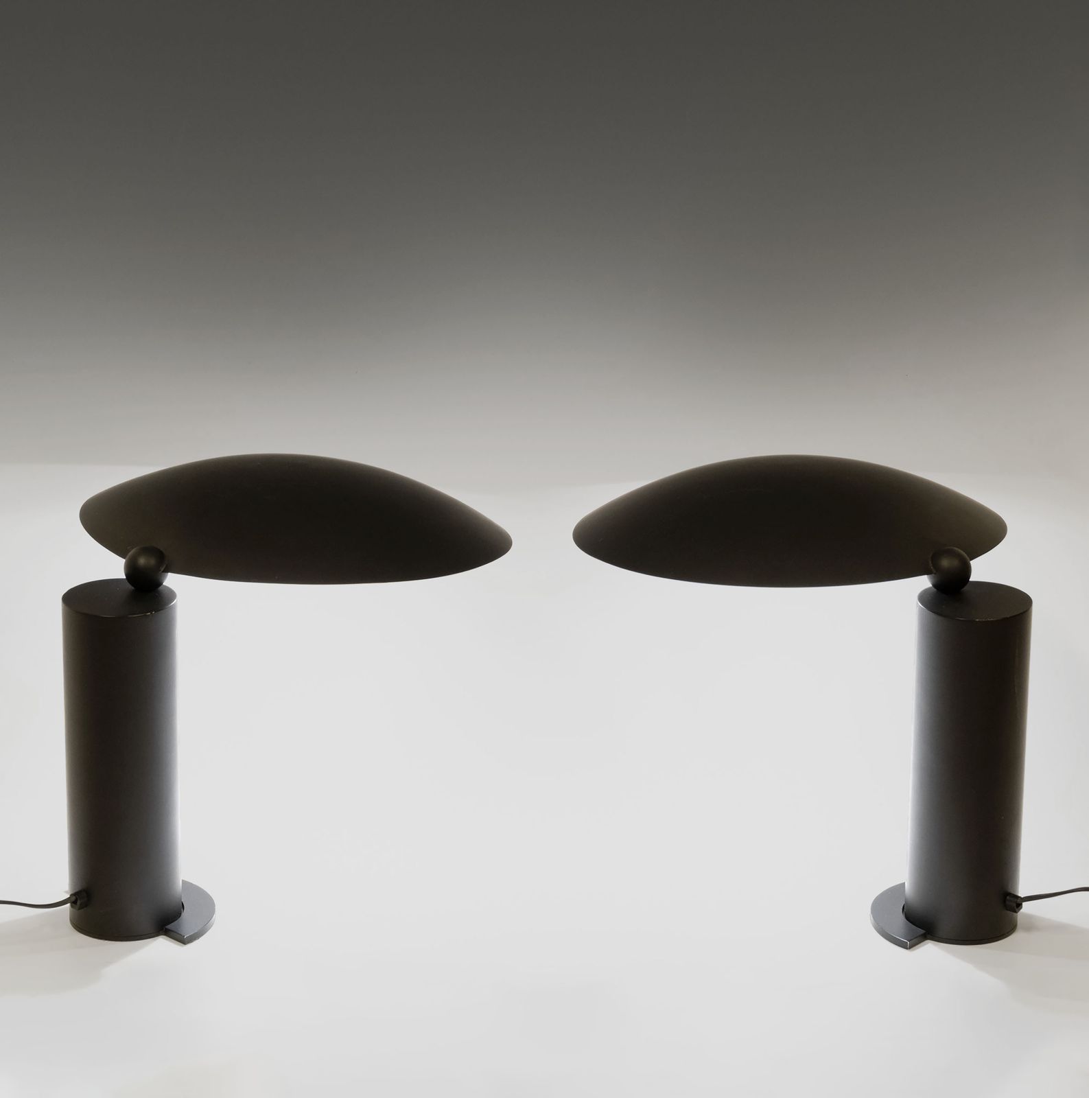 Pair Of Postmodern Washington Table Lamps By Jean Michel Wilmotte 1980s Lumen Italy