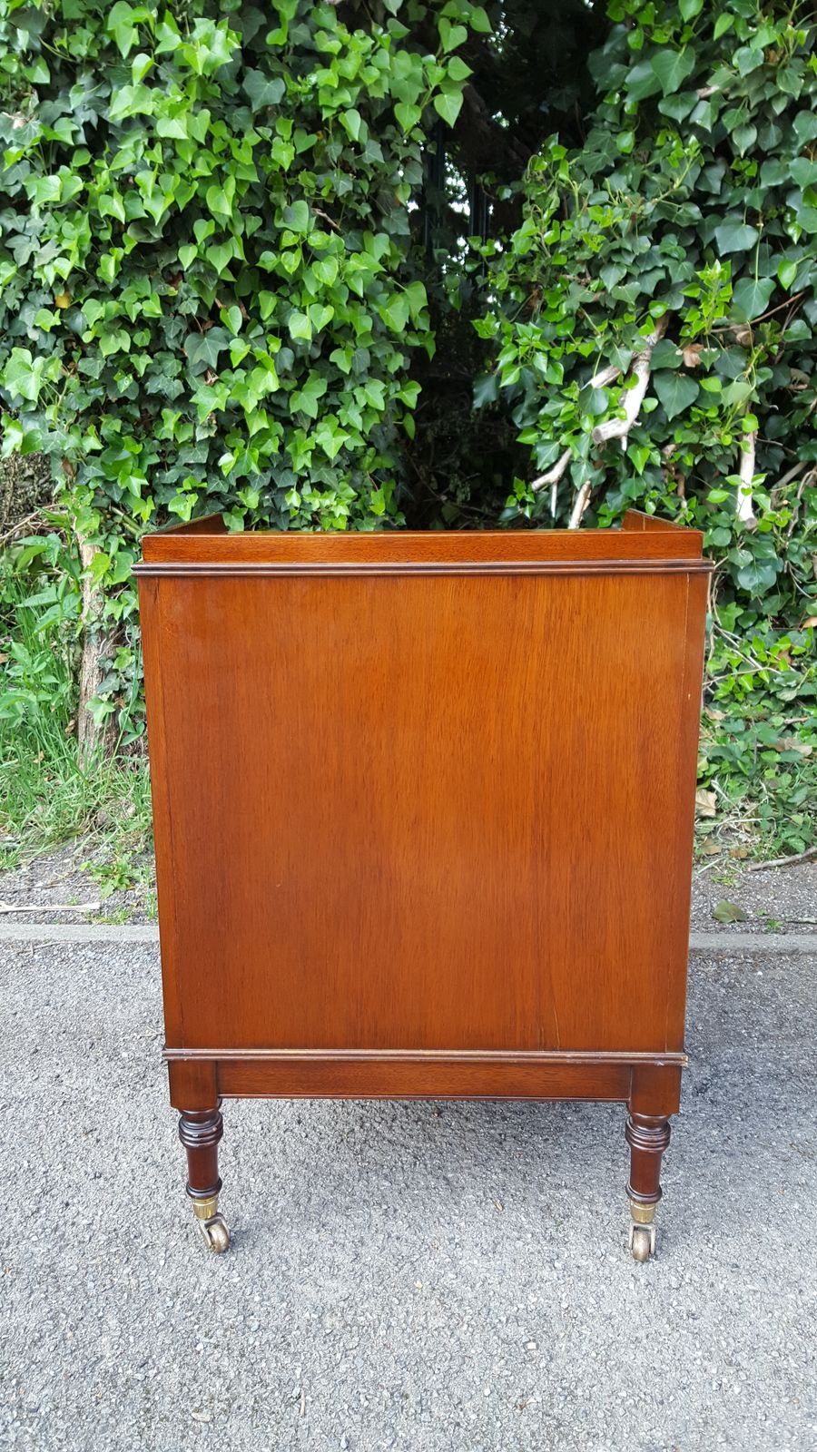 Mahogany Campaign Waterfall Front Chest Of Drawers photo Furniture