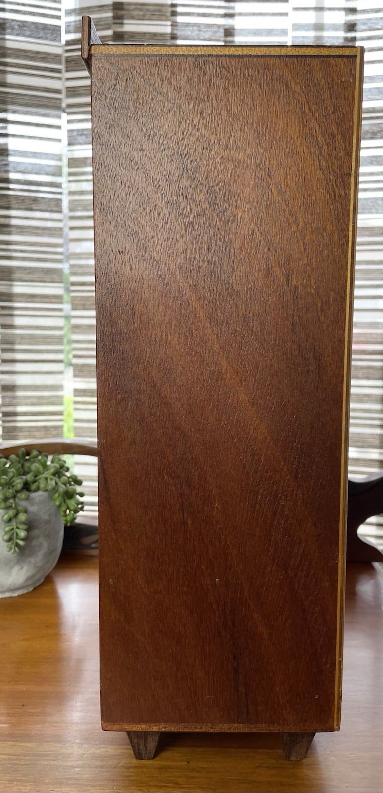 Small Apprentice Piece Size Mid Century Teak Wardrobe With Drawer & Coat Hangers photo 75.0