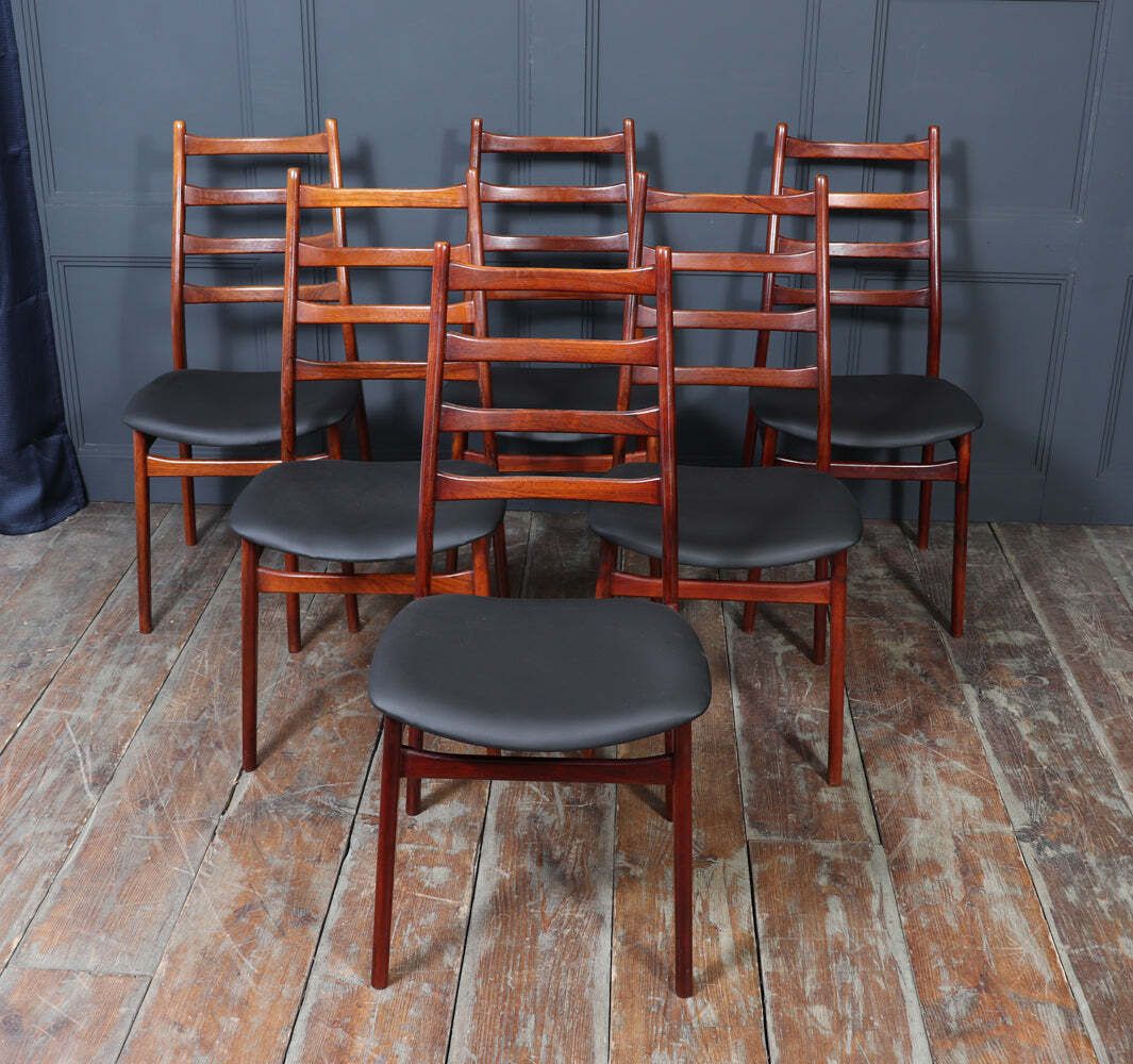 Set Of Six Mid Century Rosewood Dining Chairs By Casala photo 1650.0