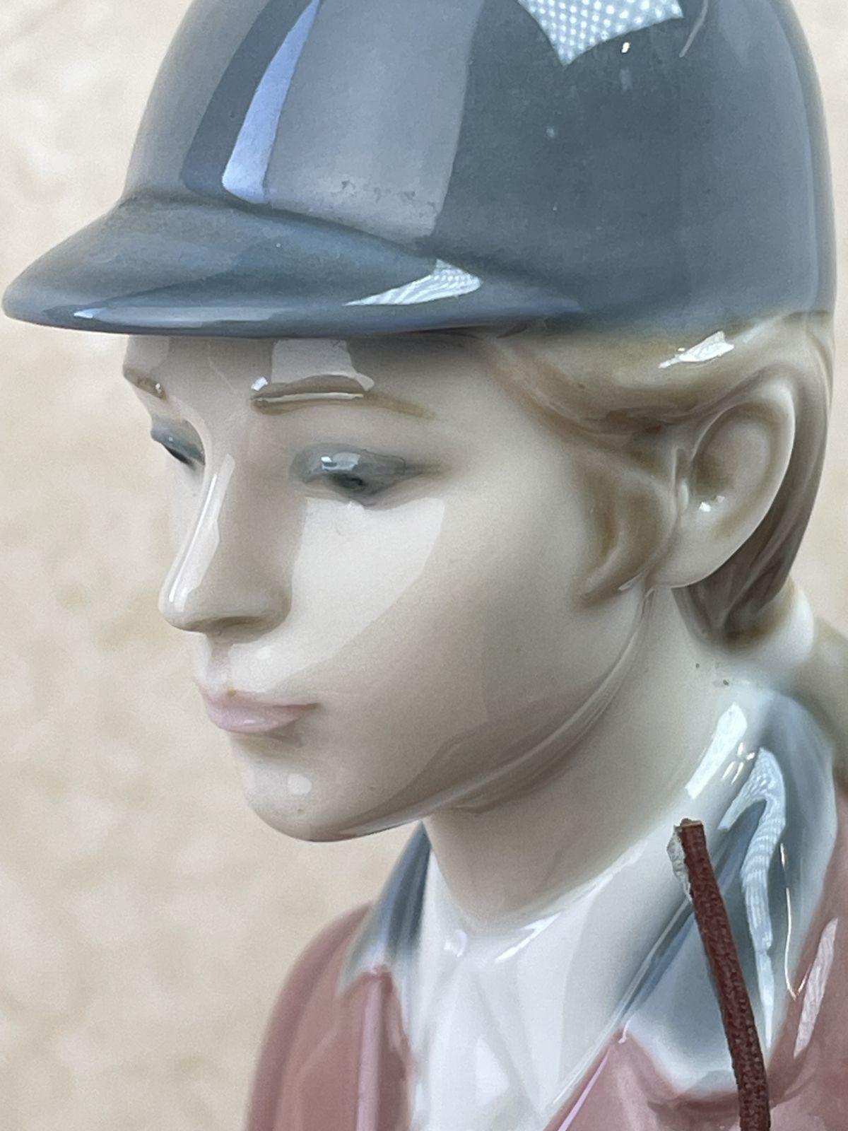 Retired Lladró Female Equestrian Porcelain Figurine photo for sale