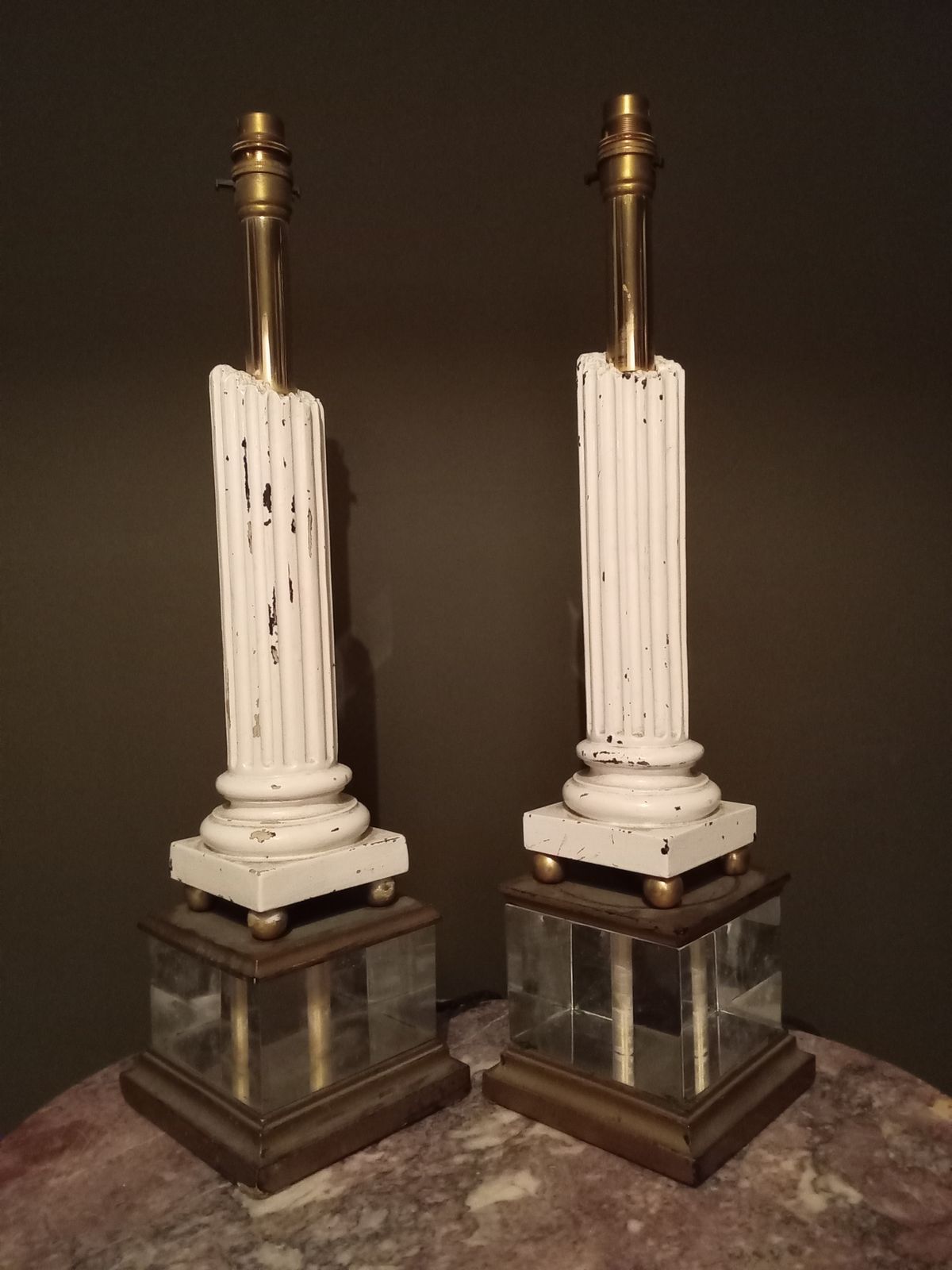 Pair Of Vintage Grand Tour Style Table Lamps photo for sale