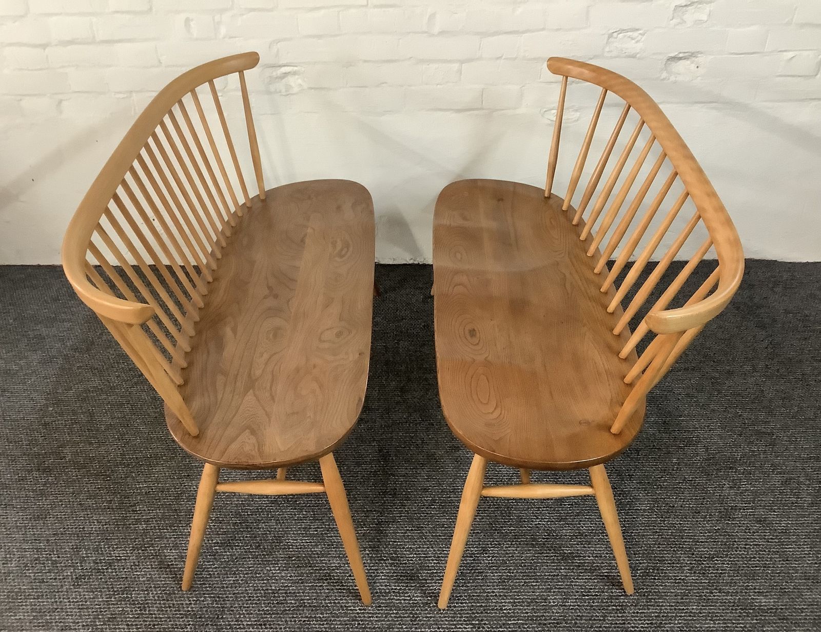 Furniture Ercol Windsor 450 Loveseat, Produced 1960 Onwards. photo
