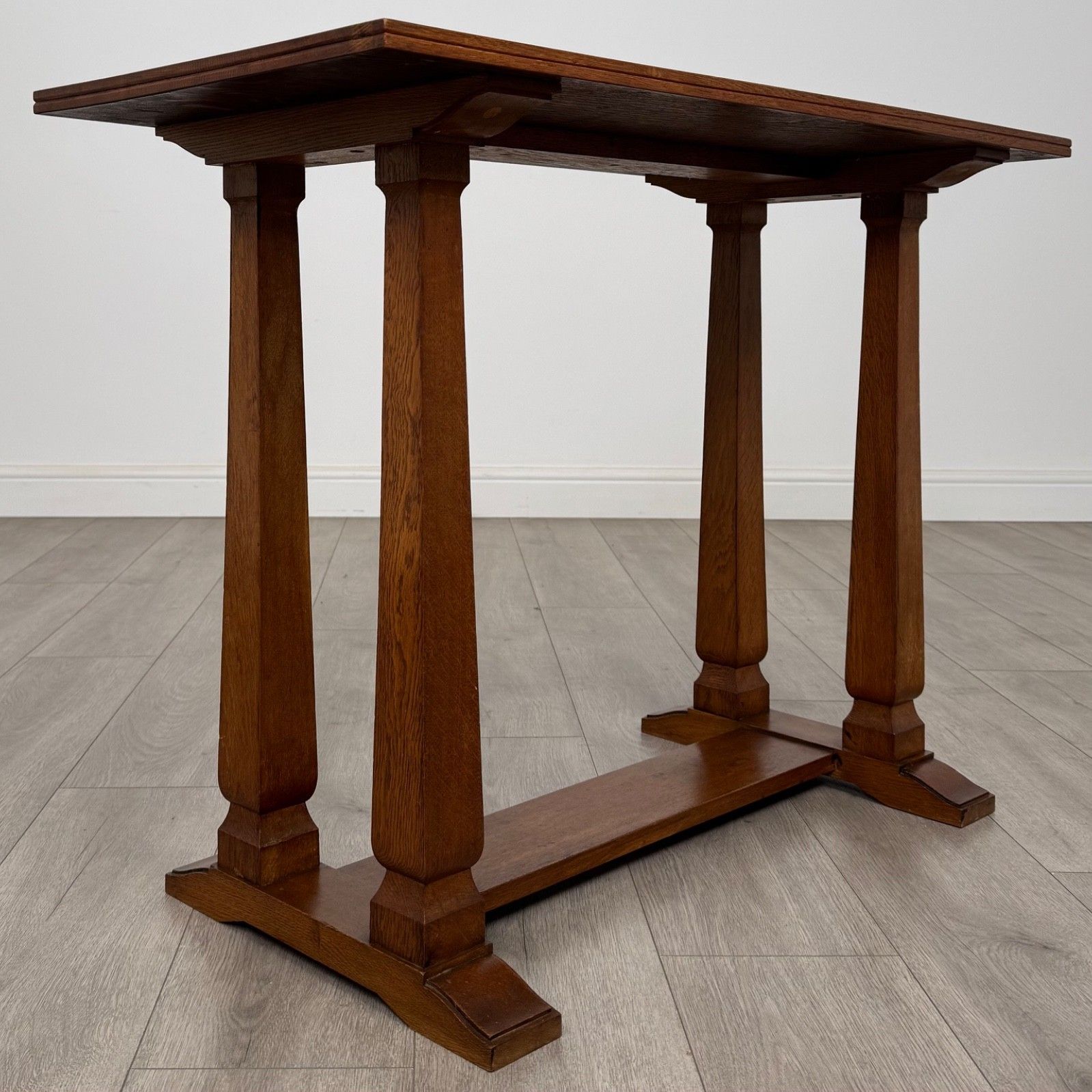 Antique 20th Century Good Quality Small Oak Side Table photo Furniture