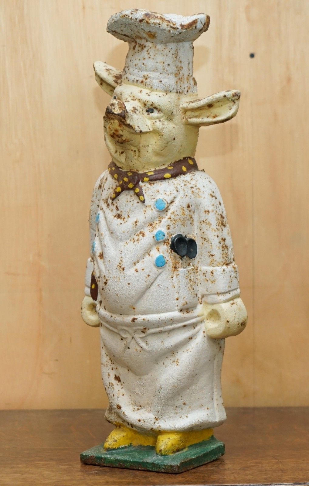 Antique 19th Century Butchers Shop Advertising Display Pig Original Paint Patina photo for sale