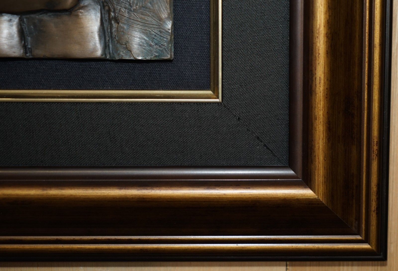Art Stunning Circa 2000 Bill Mack Careless Bronze Plaster 3d Picture Of Two Lovers photo