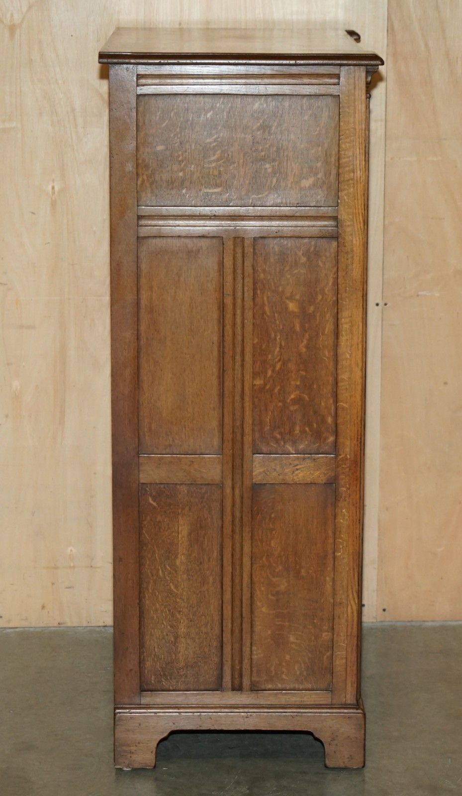 2950.0 Stunning Antique Circa 1900 Pollard Burr Burl Oak Large Tallboy Chest Of Drawers photo