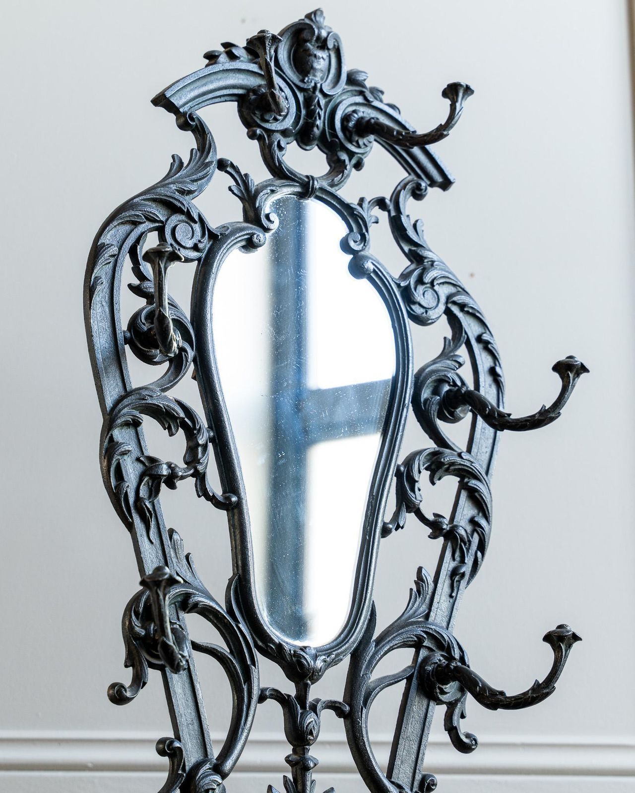 Art Nouveau Cast Iron Hall Tree (Model No. 30) By Corneau Frères photo Furniture