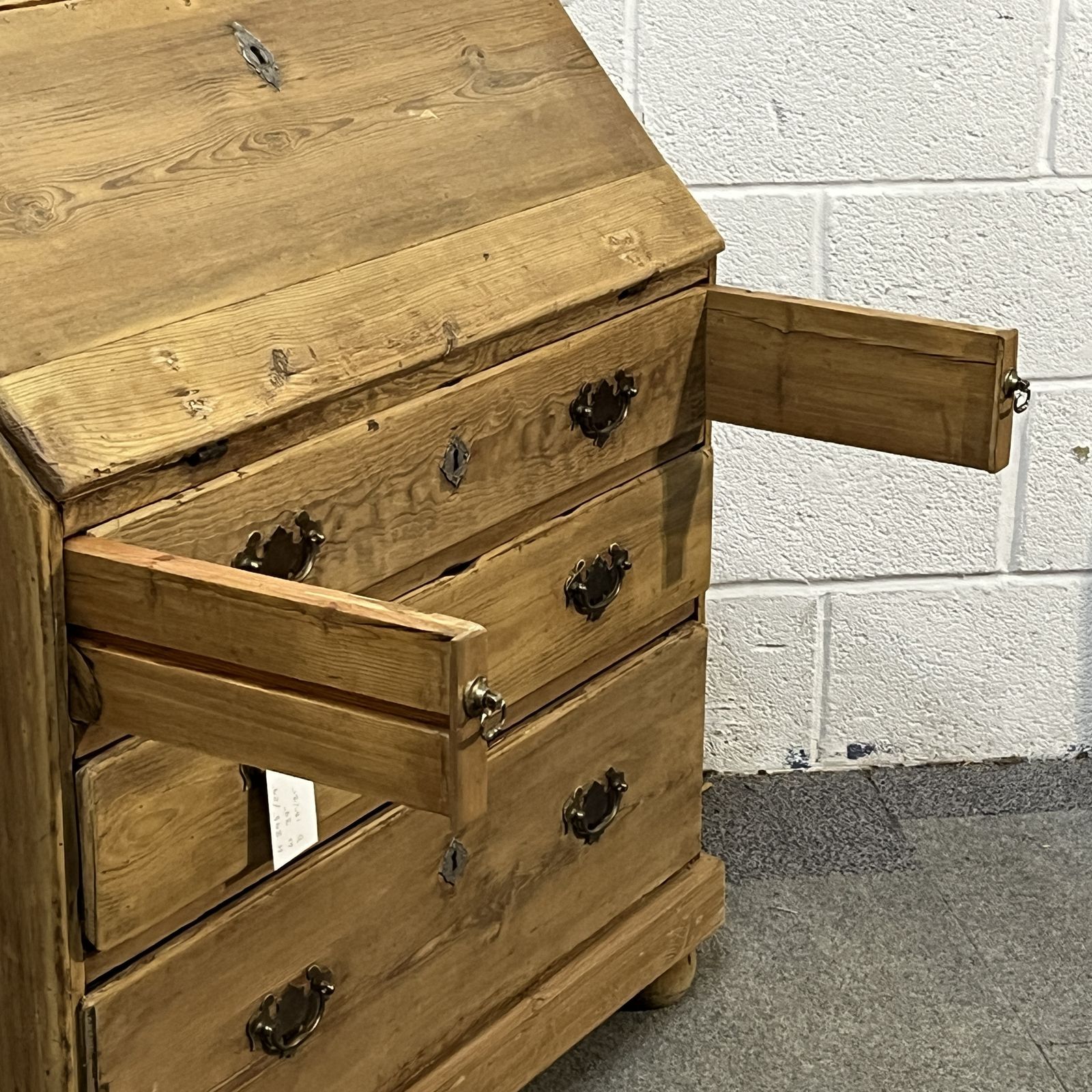 photo for sale Small English Old Pine Bureau, 1800s