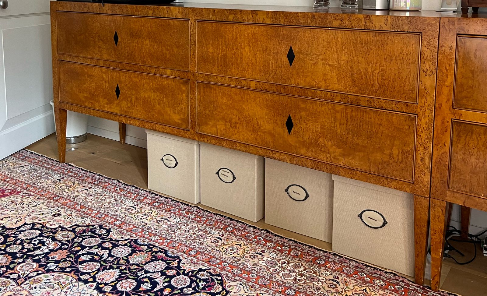 Burr Walnut Chest Of Drawers