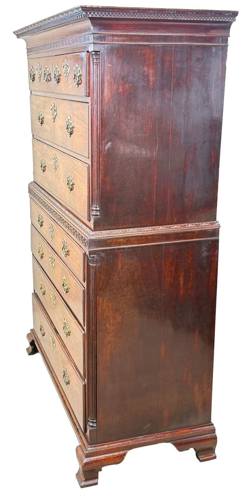 Fine 18th Century Chippendale Mahogany Tallboy (England, Circa 1765) photo furniture