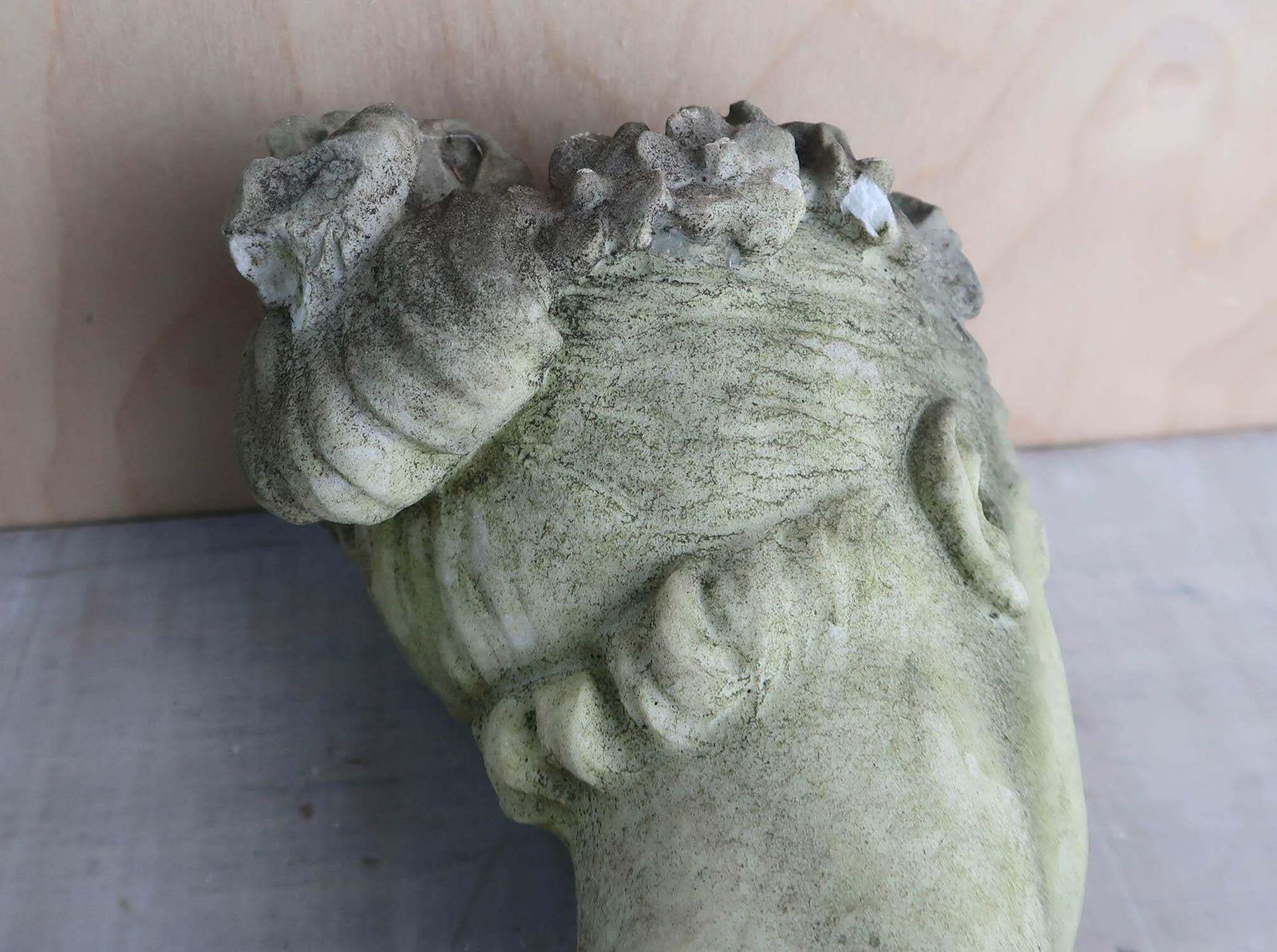 Antique White Marble Garden Statue   Classical Maiden. Italian, 19th Century photo 4900.0