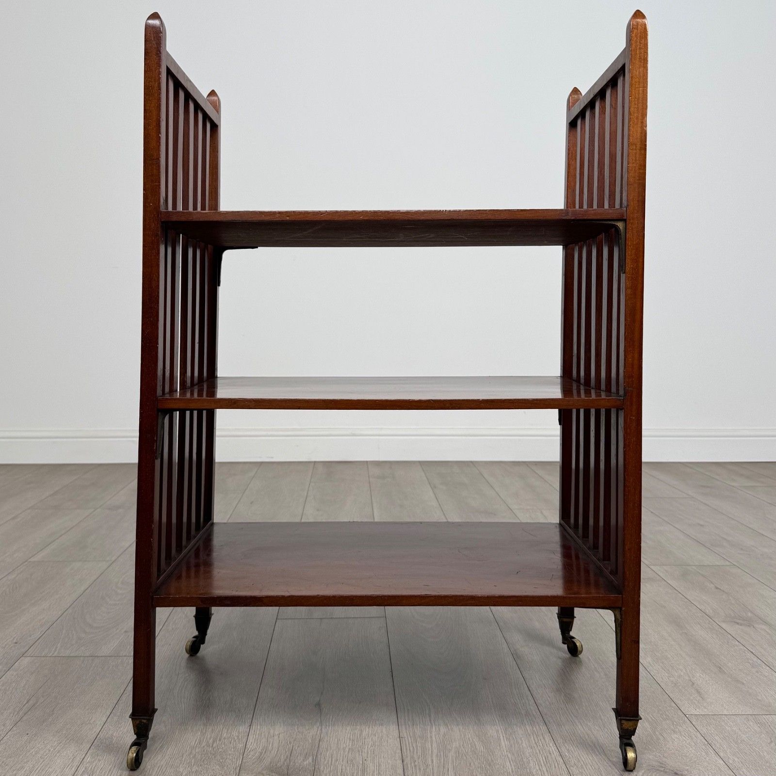 Antique 20th Century Mahogany Bookcase With Unique Design photo vintage