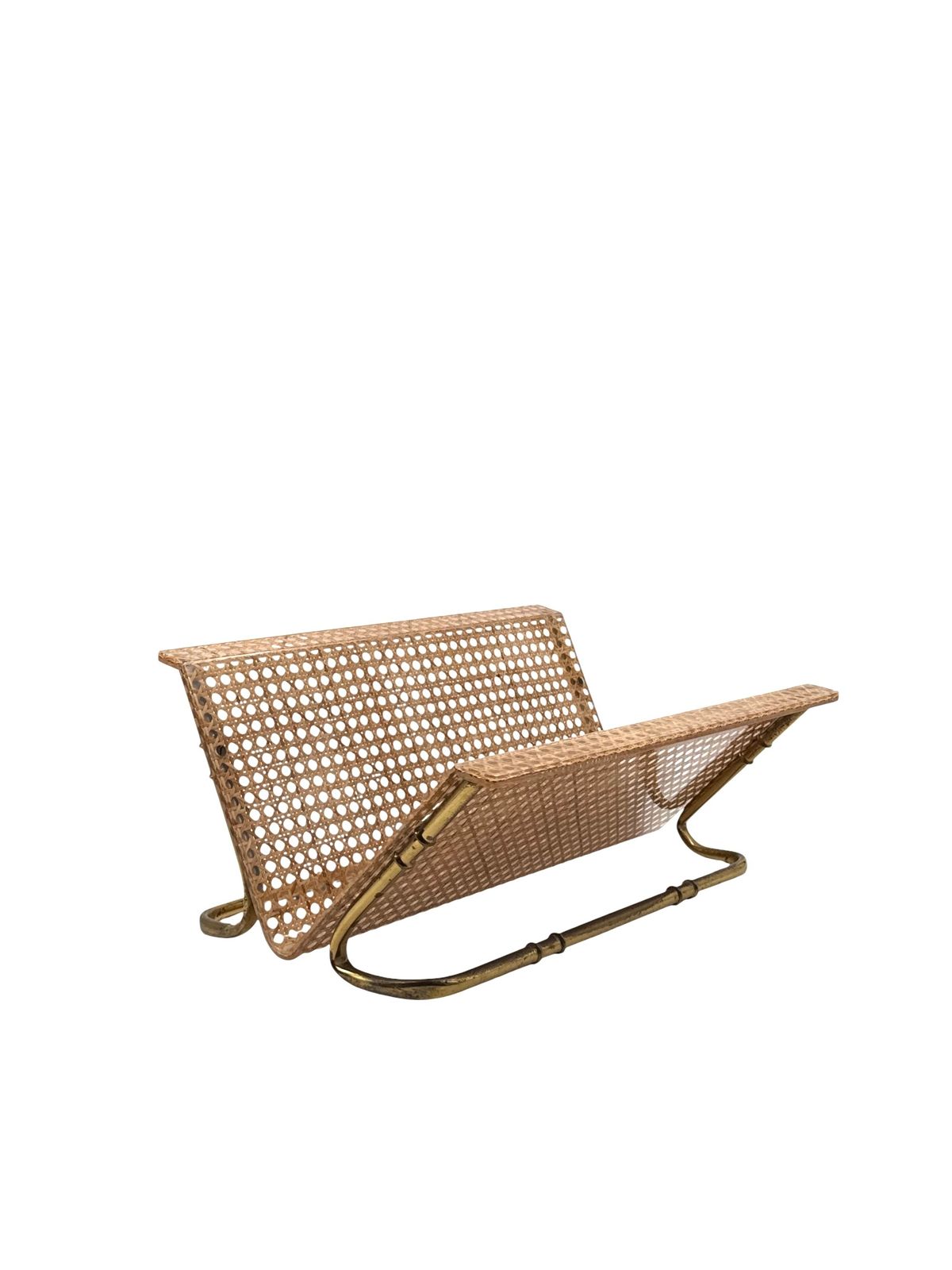 Hollywood Regency Magazine Rack, Italy 1970s photo buy