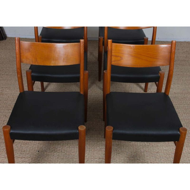 Suite Of 6 Chairs Published By Consorzio Sedie Friuli, 1960 photo for sale