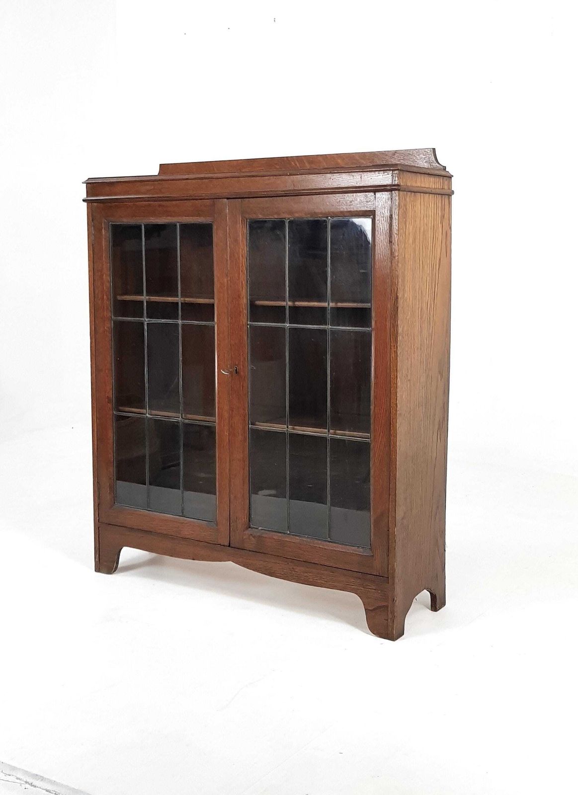 Oak Display Cabinet, 1950s, Vintage