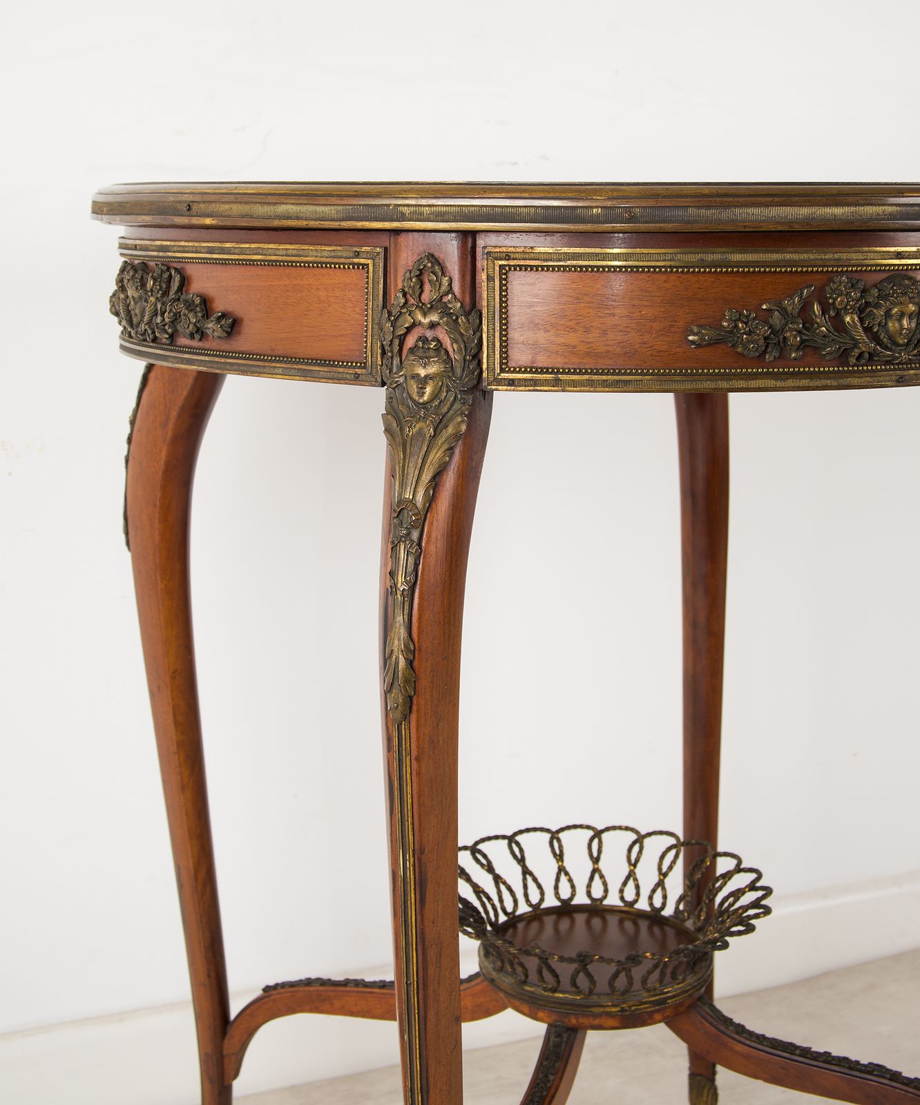 19th Century French Kingwood Round Side Table, In The Manner Of François Linke photo buy