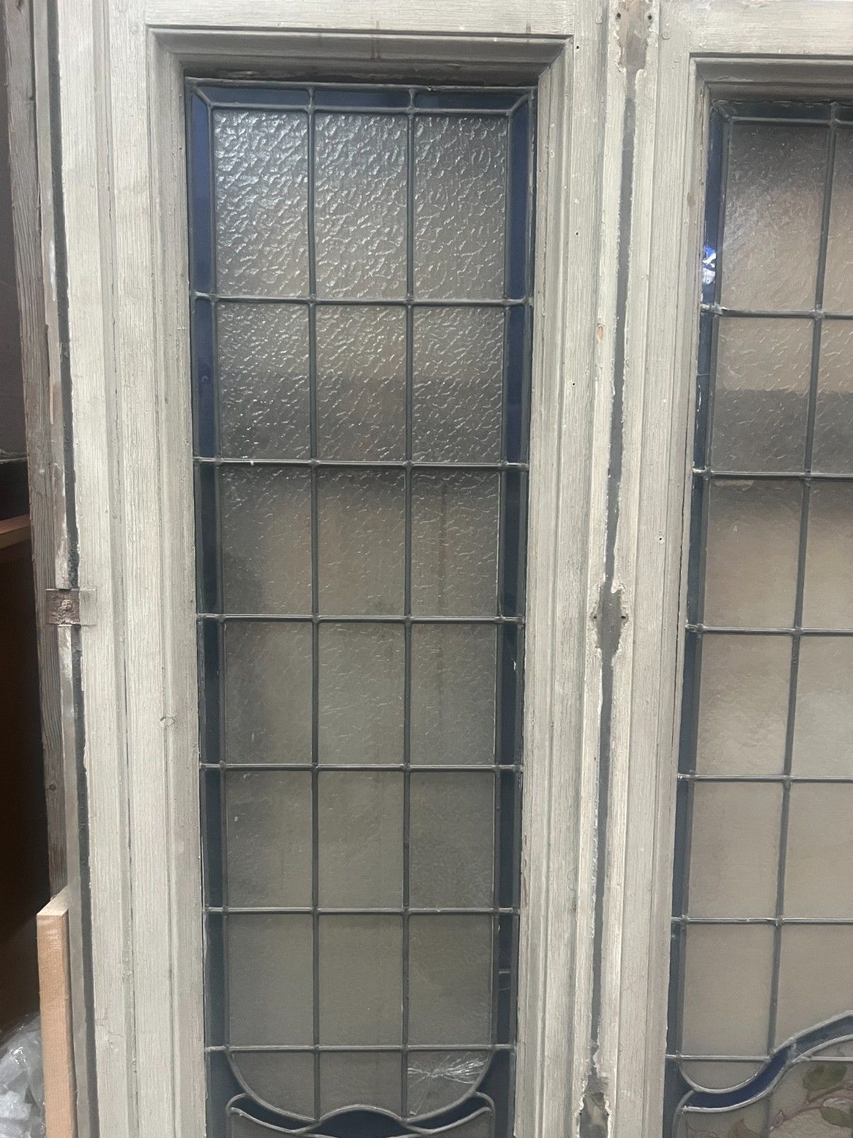 Art Deco Stained Glass Impost Window Circa 1900 XX Century photo Art