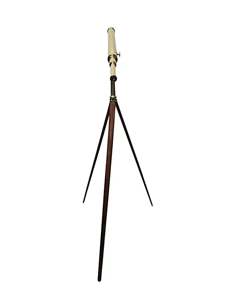 A Very Fine Early 19th Century Polished Brass Telescope By W.& T. Gilbert, London photo 2586.3895