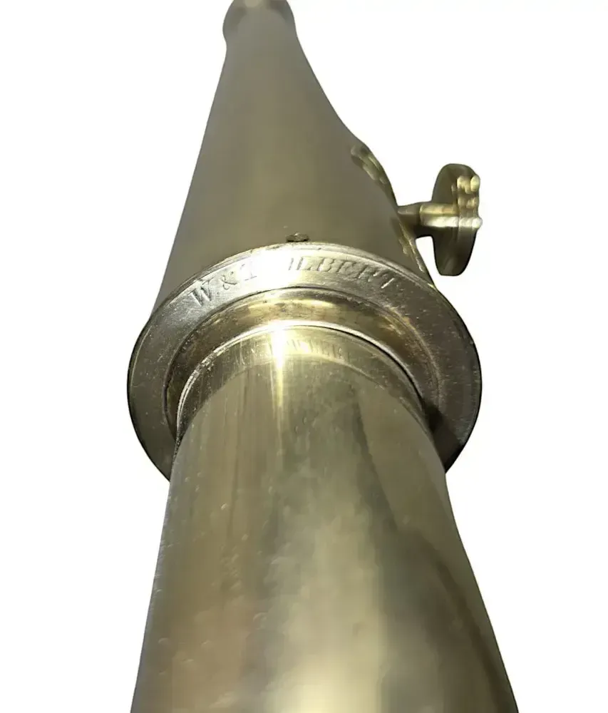 A Very Fine Early 19th Century Polished Brass Telescope By W.& T. Gilbert, London photo buy