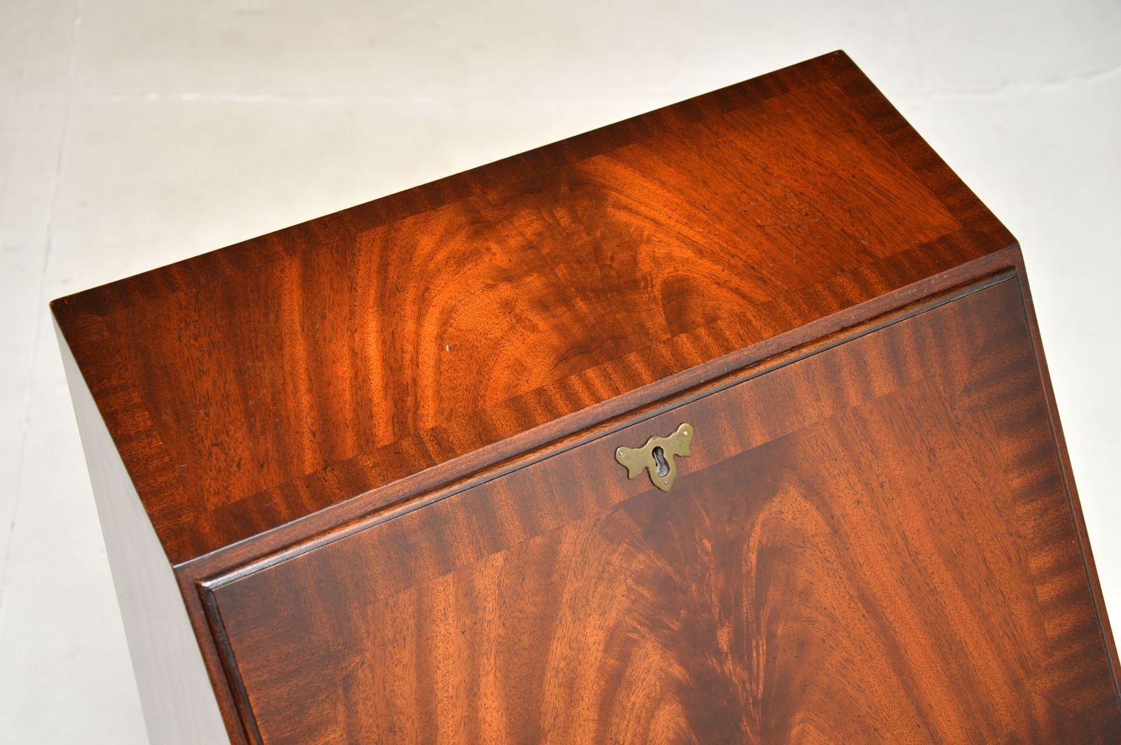 Antique Georgian Style Mahogany Writing Bureau photo vintage