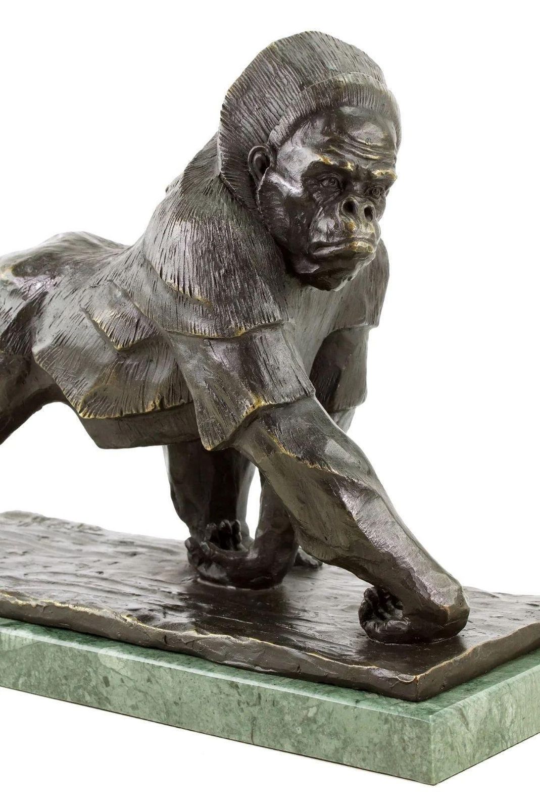 Gorilla Statue In The Style Of Rembrandt Bugatti, Bronze Sculpture photo 1641.0