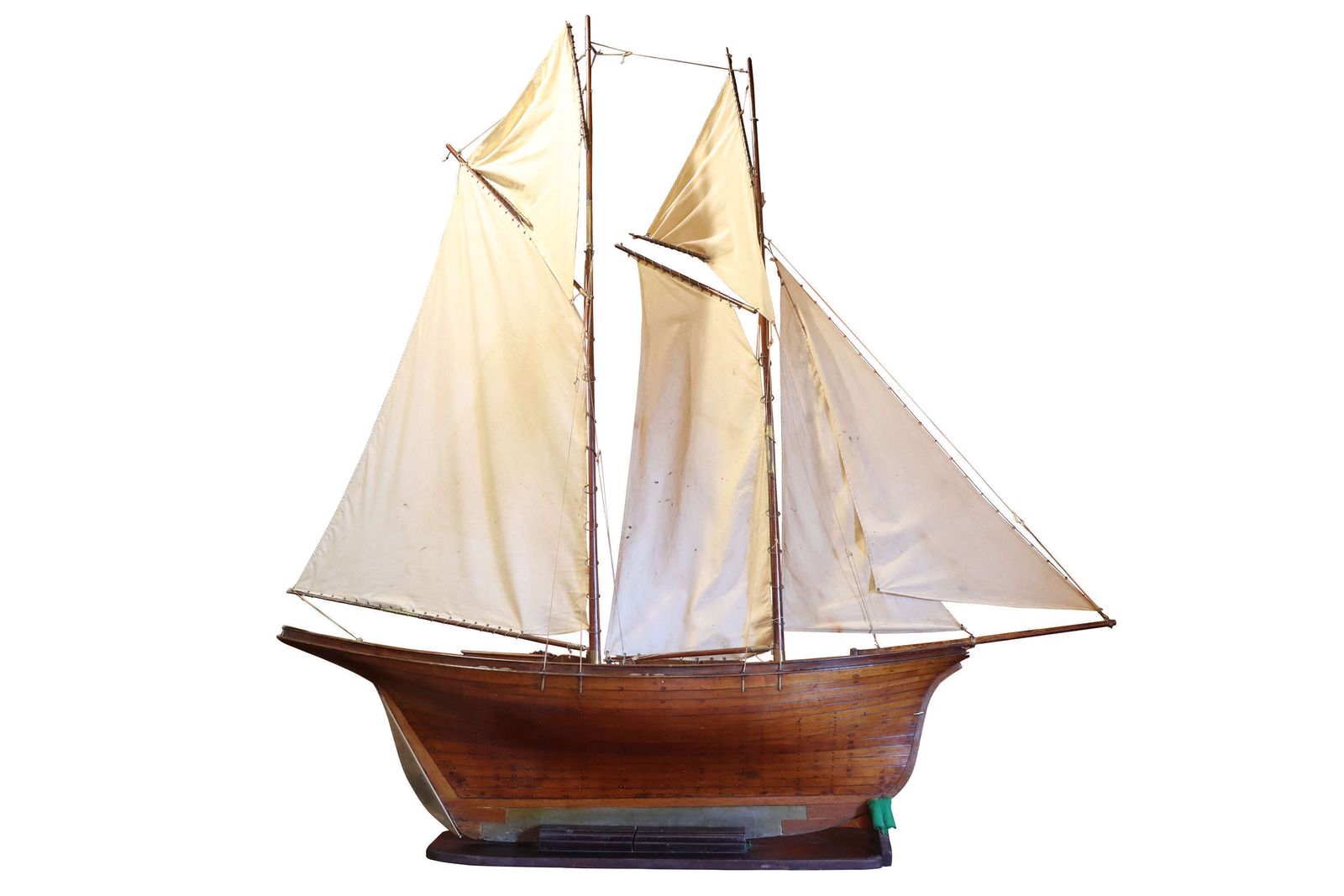 Late 19th Century Scratch Built Ketch Rigged Pond Yacht With Carvel Hull, C.1890