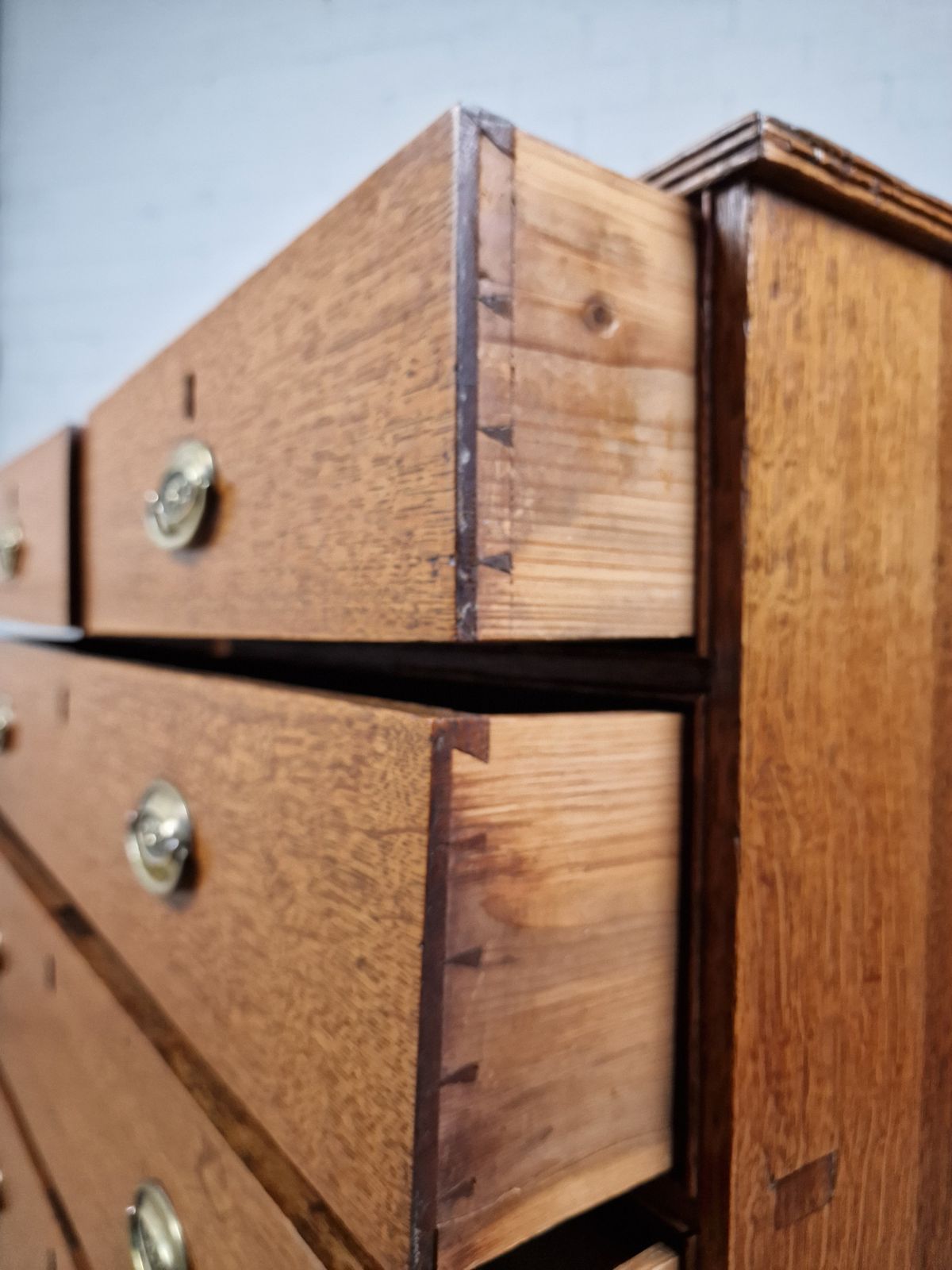 Georgian Oak Chest Of Drawers, Mid 20th Century photo 1100.0
