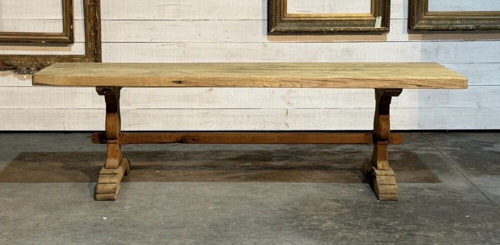 Larger Characterful French Oak Farmhouse Dining Table photo 3450.0