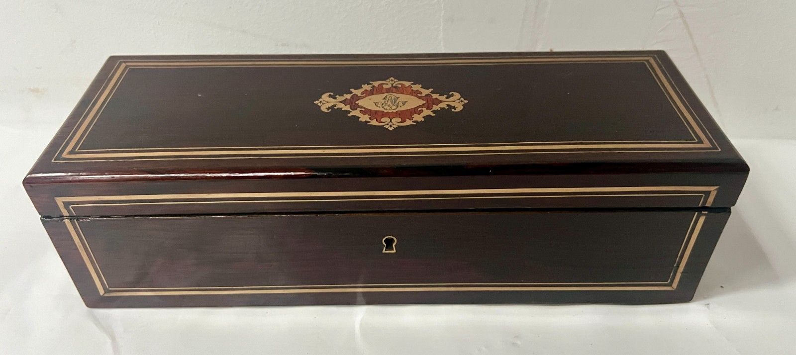 Glove Box In Thuya Magnifying Glass Napoleon III Marquetry Ball 19th Century