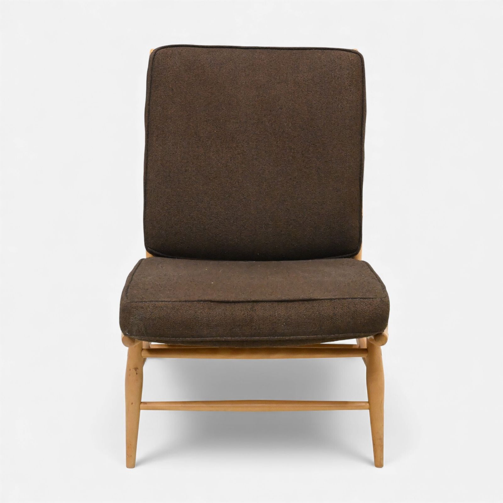 Ercol 1950s 60s Easy Chair Model 427 Light Finish New Webbing Free Uk Delivery photo furniture