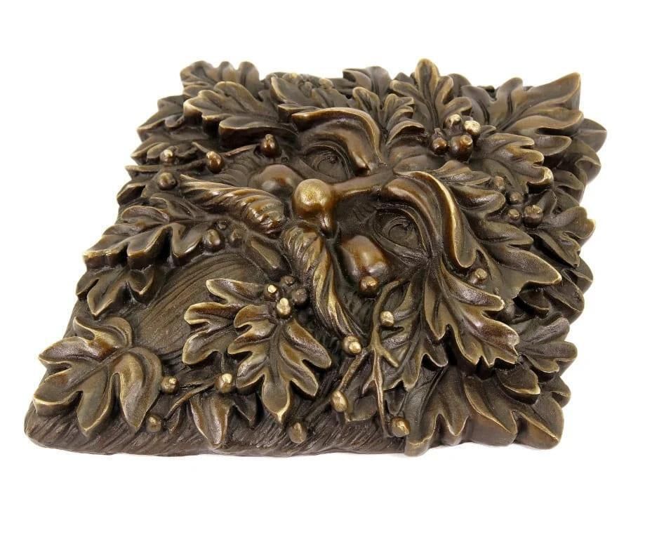 Spirit Of The Forest   Bronze Wall Relief   Spirit Of The Tree photo vintage