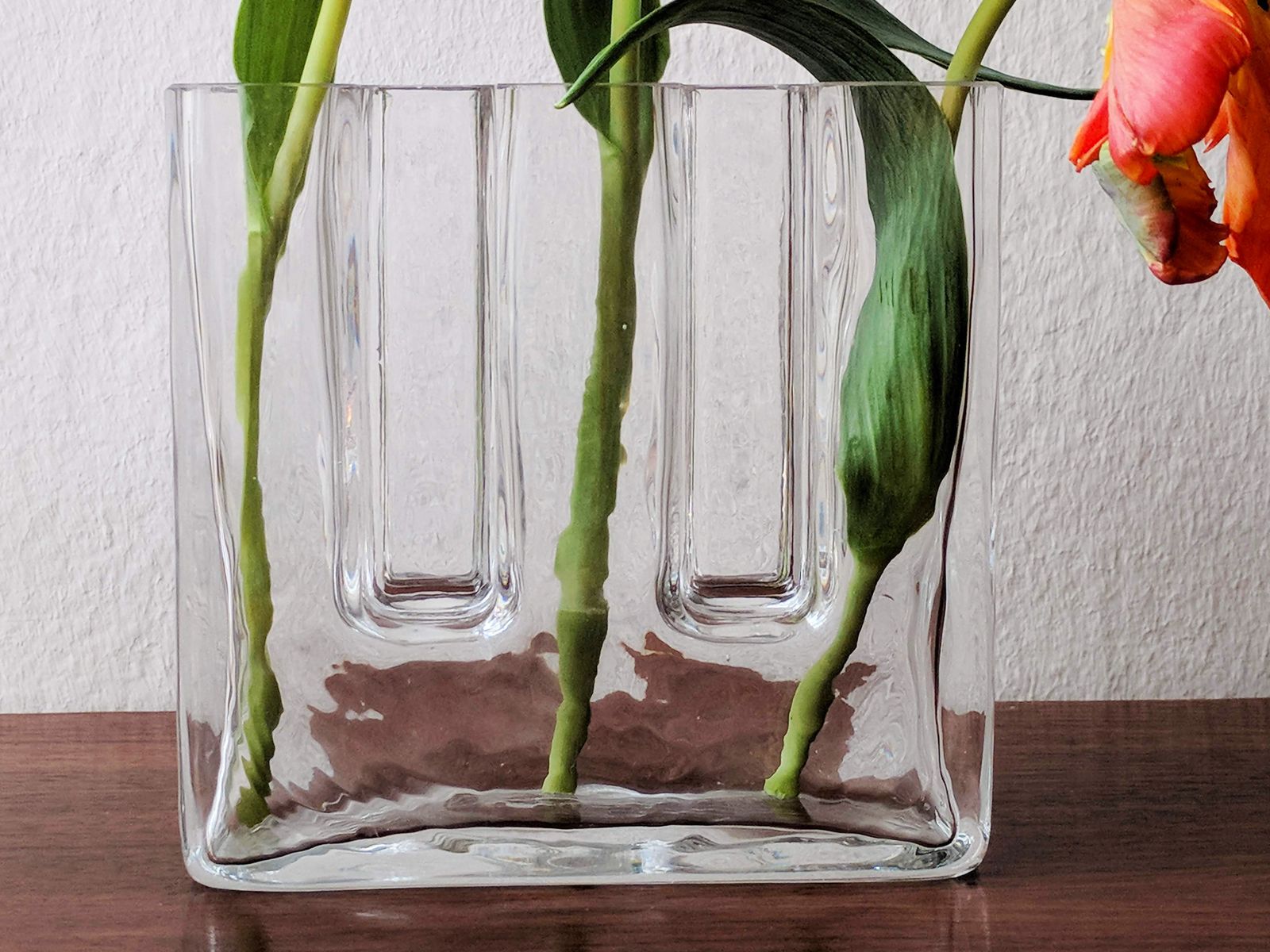 Sculptural Crystal Glass Vases By Josef Riedel For Riedel Glass, Austria, 1970s, Set Of 2 photo for sale