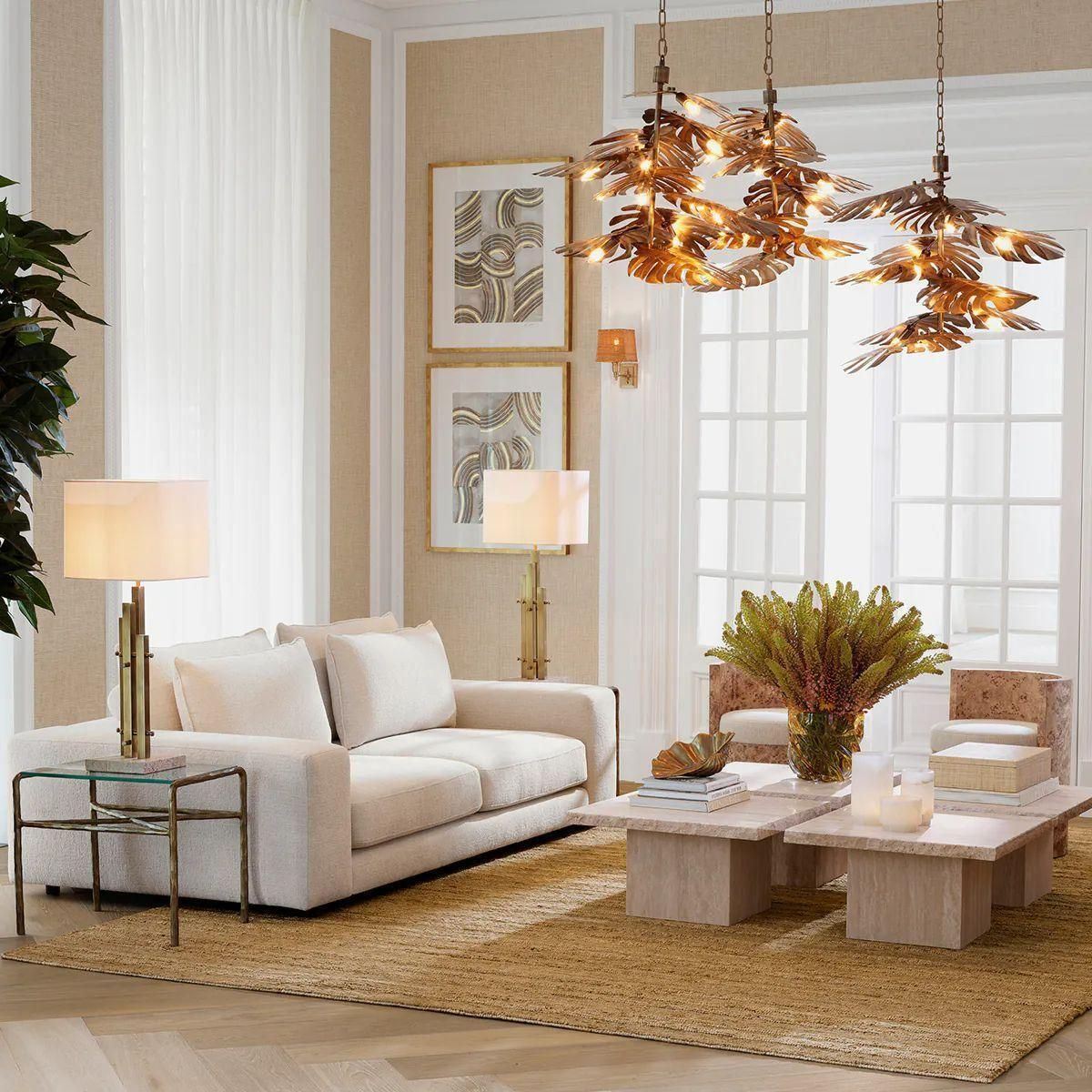 1774.0 Set Of Two Wall Lamp In Brass Finish photo