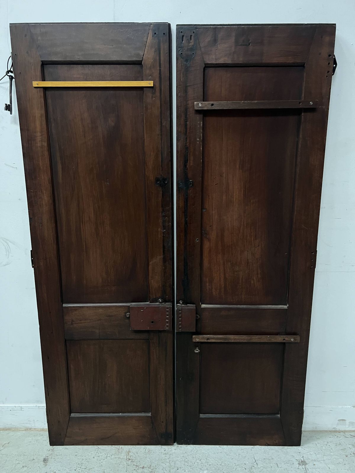 647.7 Page 1 Of 16 Pair Of 18th Century Solid Walnut Double Panel Doors photo