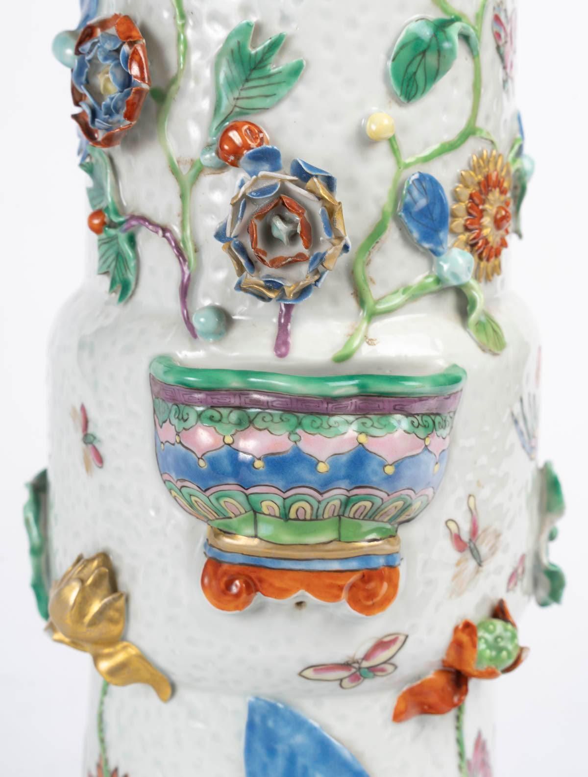 Vase In Glazed Porcelain In The Chinese Style. photo buy