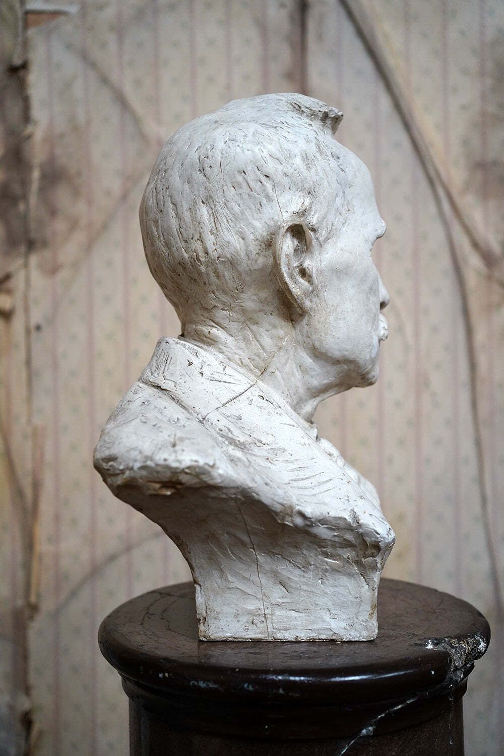 An Early 20thc Scottish Plaster Portrait Bust Of George Hope Tait By Thomas J. Clapperton 1929 photo vintage