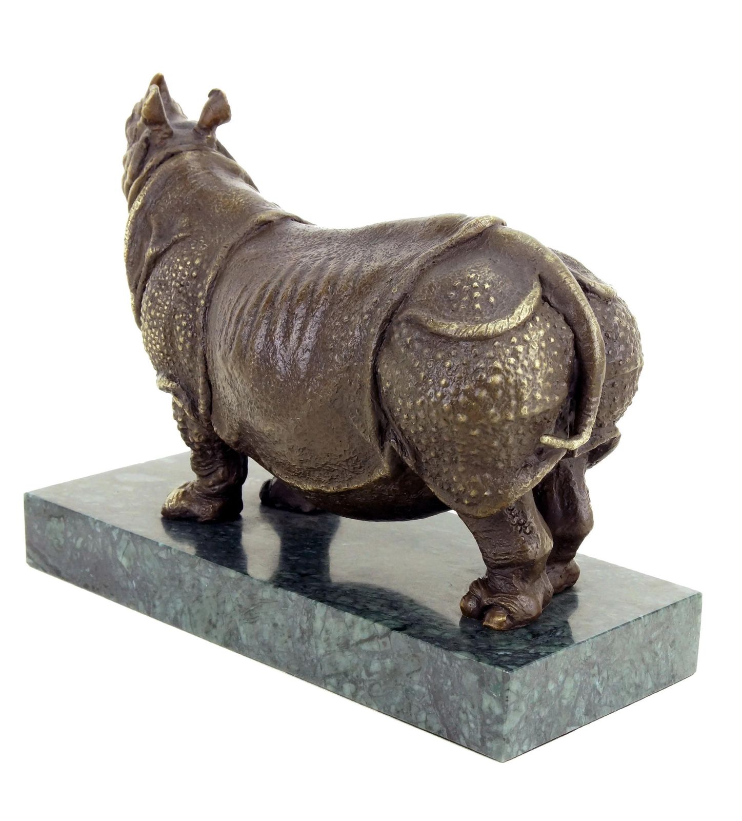 photo for sale Statue Of Rhinoceros, Bronze Sculpture In The Style Of Rembrandt Bugatti