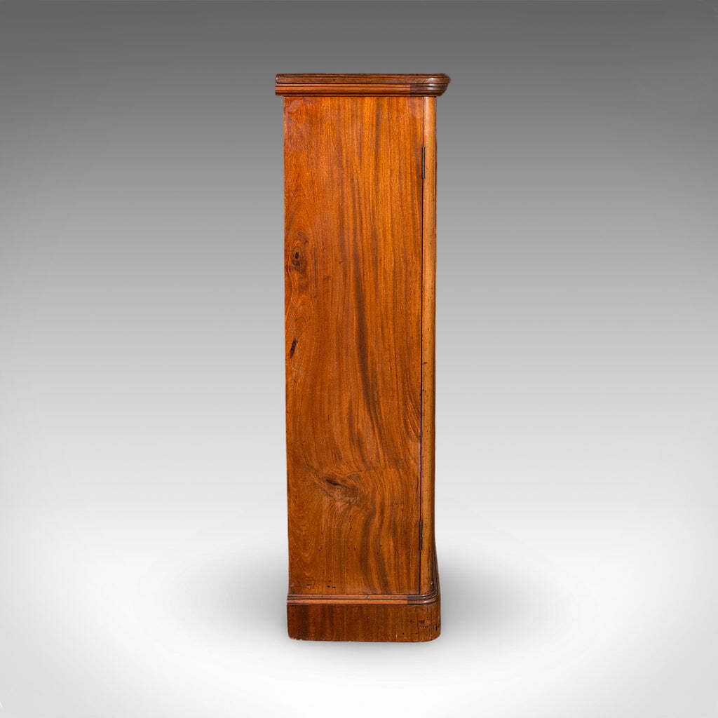 Large Antique Captain's Bookcase, English, Enclosed Book Cabinet, Late Victorian photo 3016.0