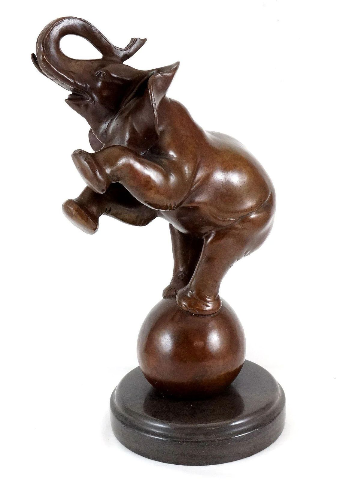 Rembrandt Bugatti In The Style Of Elephant On Ball And Ball, Animal Sculpture In Bronze photo furniture